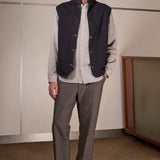 WENDEL vest eco flannel black