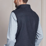 WENDEL vest lambswool blue